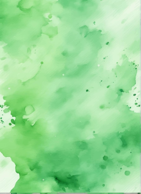 Vector groene aquarel achtergrond