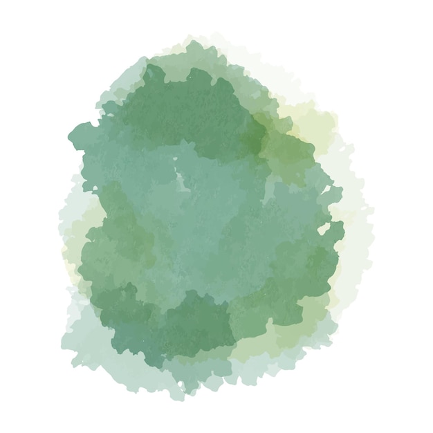 Groene aquarel penseelstreek achtergrond vectorillustratie