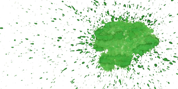 Groene aquarel splatter ontwerp