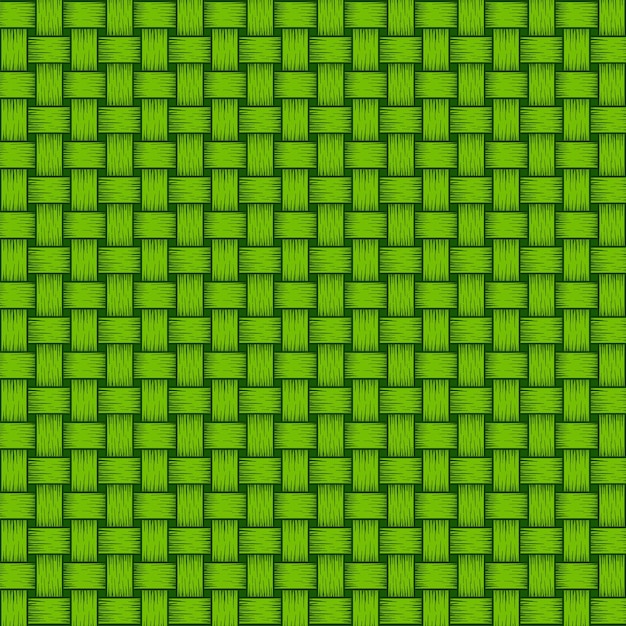 Groene bamboe geweven patroon achtergrond