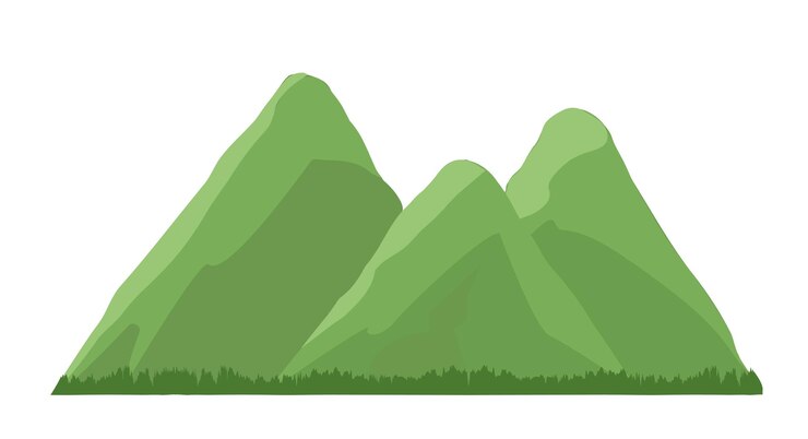 Vector groene bergen pictogram