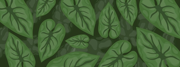 groene bladeren gebladerte vector achtergrondontwerp