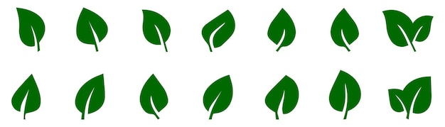 Groene bladeren pictogram