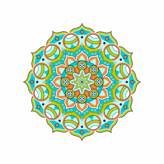 groene bloemen mandala