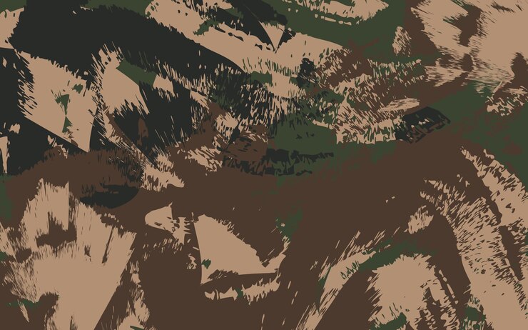 Groene Camouflage Textuur Achtergrond Vectorillustratie