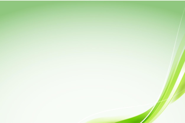 Groene curve frame sjabloon vector