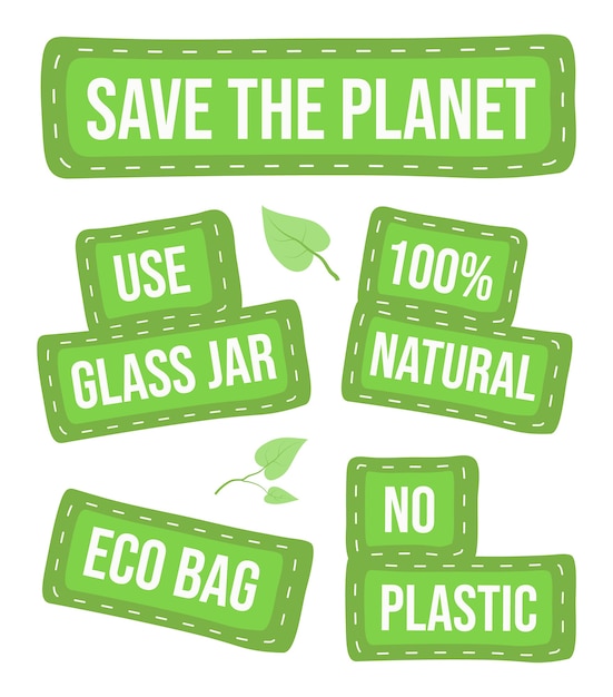 Groene eco-manifestatie, protest, ecologiedemonstratie, globaal, zorg voor de planeet, gebruik glas, plasticvrij, eco-tas, groene bladeren