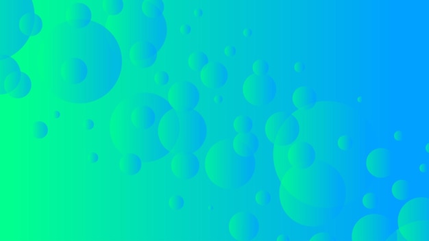 Groene en blauwe abstracte cirkel gradiënt moderne grafische achtergrond