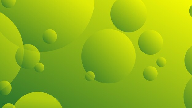 Groene en gele abstracte cirkel gradiënt moderne grafische achtergrond
