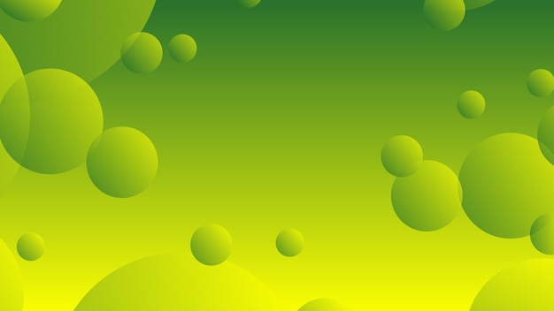 Groene en gele abstracte cirkel gradiënt moderne grafische achtergrond