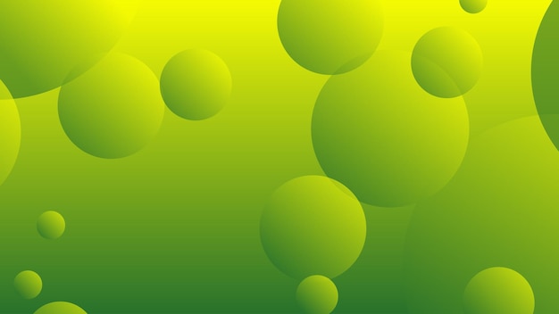 Groene en gele abstracte cirkel gradiënt moderne grafische achtergrond