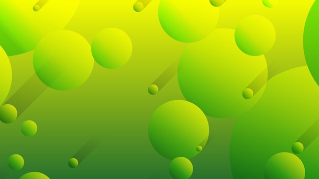 Groene en gele abstracte cirkel gradiënt moderne grafische achtergrond