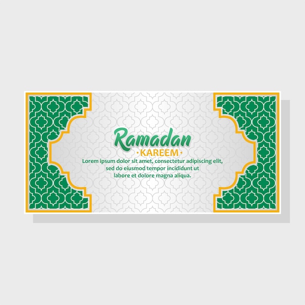 Groene en gouden achtergrond van de ramadan