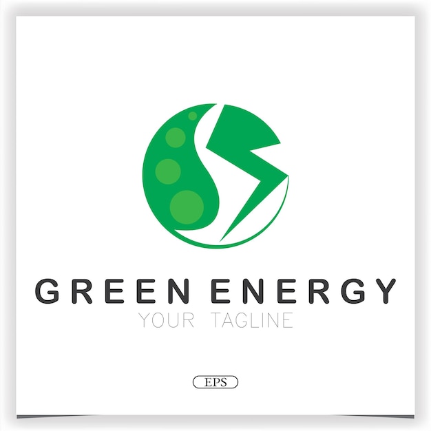 Groene energie concept symbool pictogram of label vector afbeelding logo