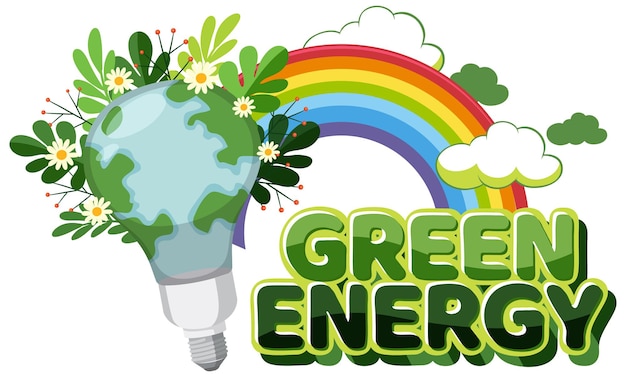 Groene energie logo banner vector