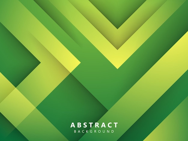 groene gradiënt abstracte achtergrond met papier gesneden textuur en gloeiende gele lijnen
