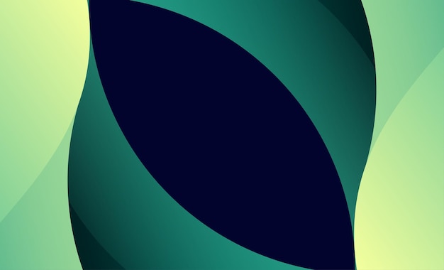 Groene gradiënt abstracte golfachtergrond