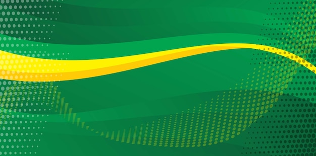 Groene gradiënt abstracte golfachtergrond