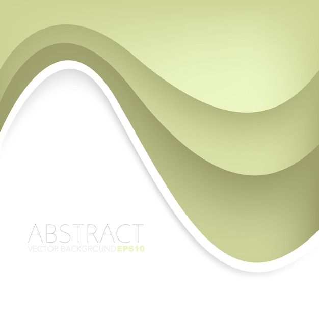 Groene grafische vectorcurve lijn overlap achtergrond voor tekst en bericht ontwerp