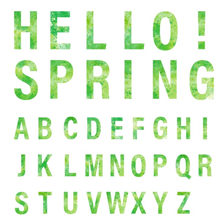 Groene Hello Sping!
