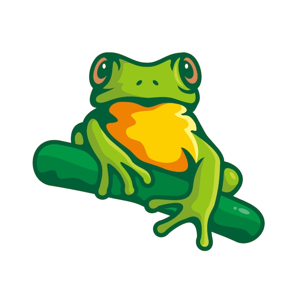 groene kikker clipart geïsoleerd