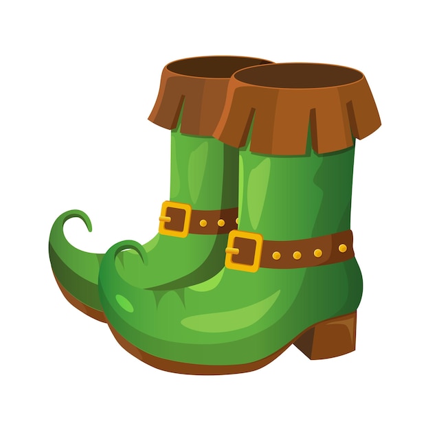 Groene leprechaun laarzen voor St Patrick's Day viering