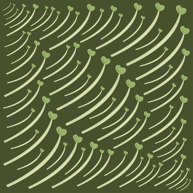 Groene luzerne plant vectorillustratie