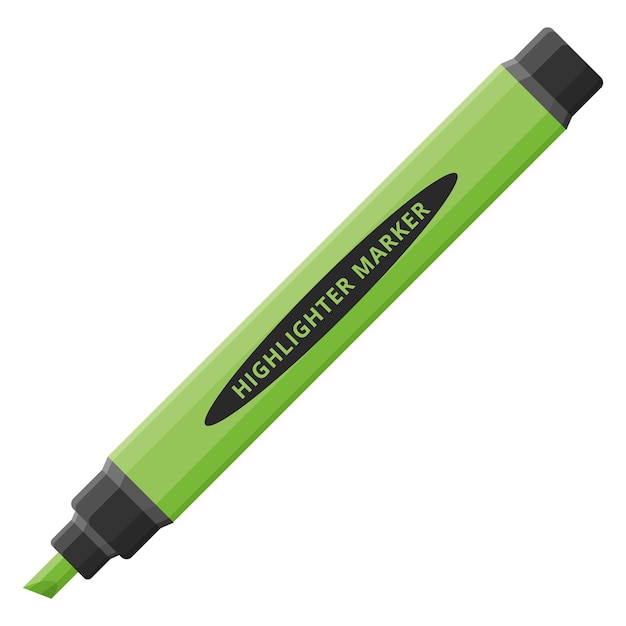 Vector groene markeerstift