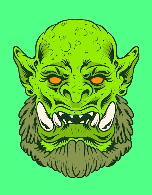 Groene Monster vectorillustratie