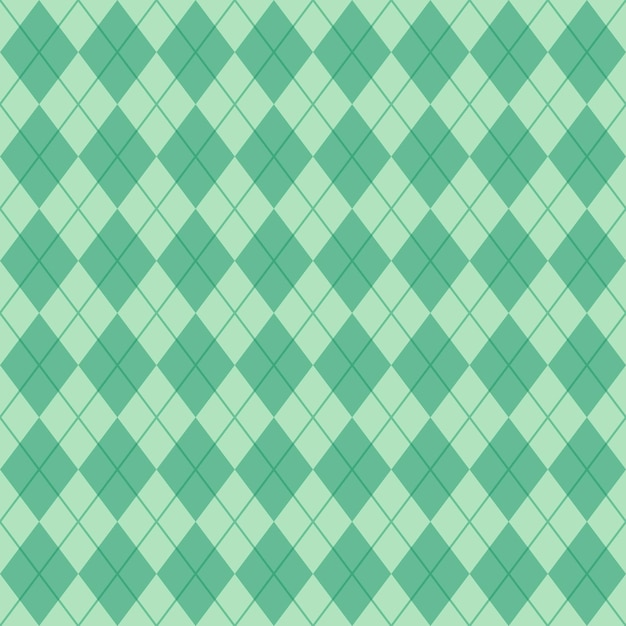 Groene naadloze Argyle patroon