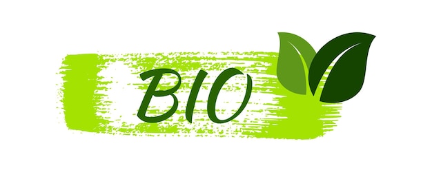 Groene natuurlijke bio-labels