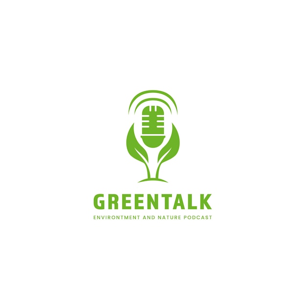 Groene praatomgeving en natuurpodcast-logo