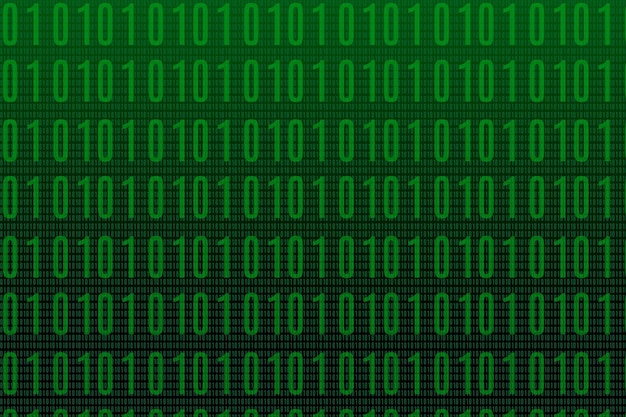 Vector groene tech matrix code achtergrond