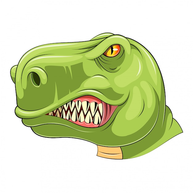 Groene tyrannosaurus hoofdmascotte