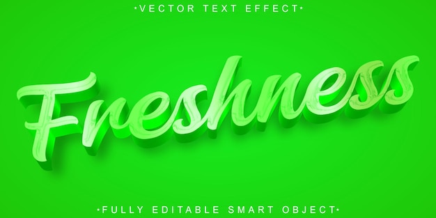 Vector groene vector volledig bewerkbaar smart object teksteffect