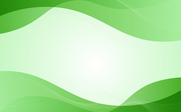 Groene vectorachtergrond met lijnelementen