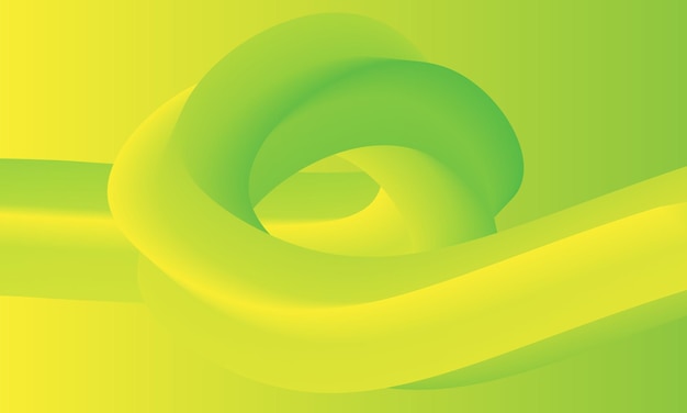 Groene vectorillustratie van 3D-vorm op verloop achtergrond