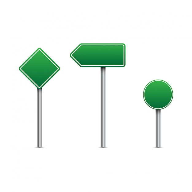 Groene verkeersborden vector