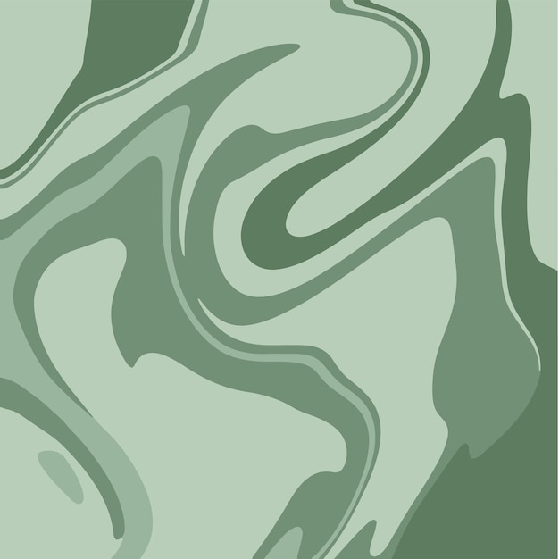 Groene vloeibare marmeren textuur inkt schilderij abstracte achtergrond patroon vectorillustraties