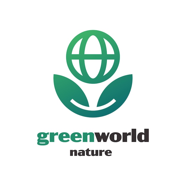 Groene wereld logo