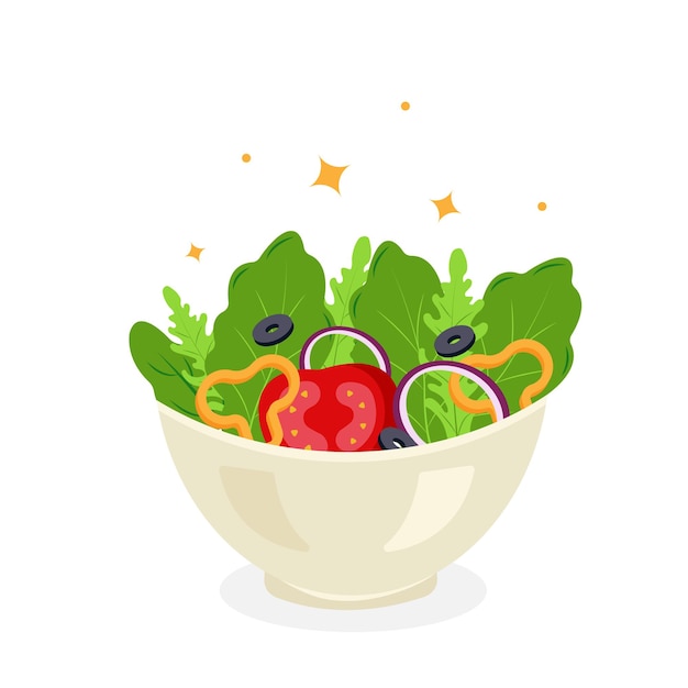 Vector groentesalade