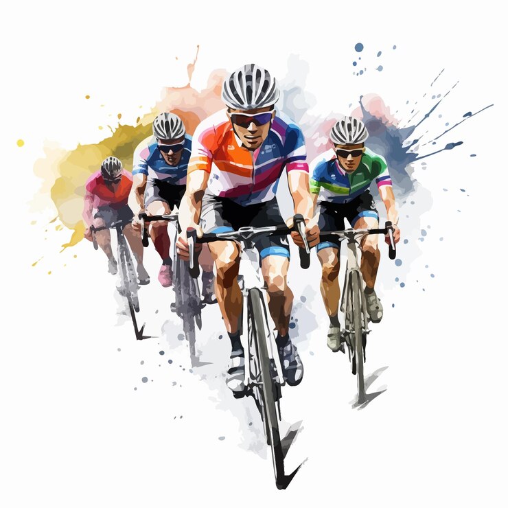 groep mensen die op fietsen rijden
