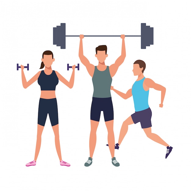 groep mensen die trainen
