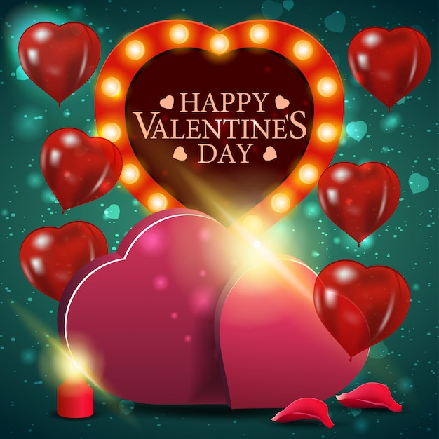 Groet groene kaart voor Valentijnsdag