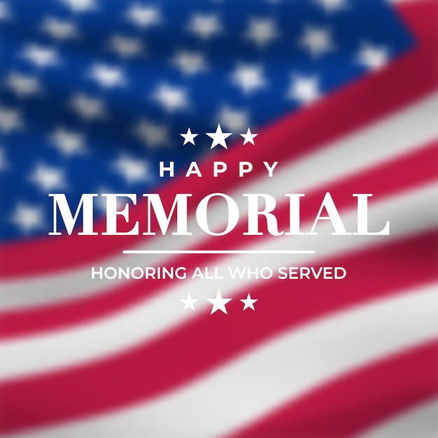 Groetbanner voor Memorial Day