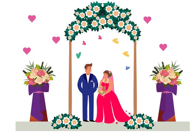 groom concept illustration stylish and beutiful
