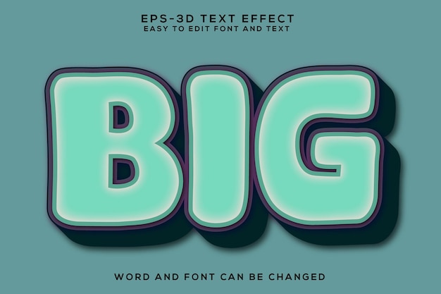 Groot 3D-teksteffect
