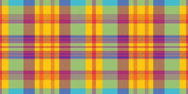 Groot-brittannië patroon textiel textuur individualiteit naadloze controle achtergrond grootte geruite stof vector tartan in heldere en cyan kleuren