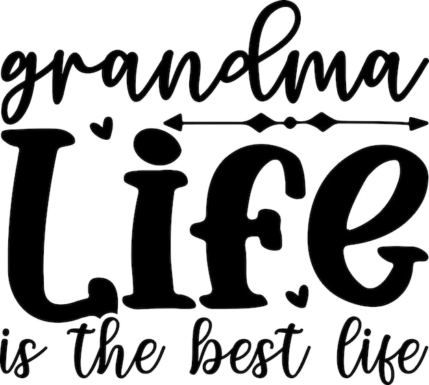 Grootouder Life Craft SVG-ontwerp