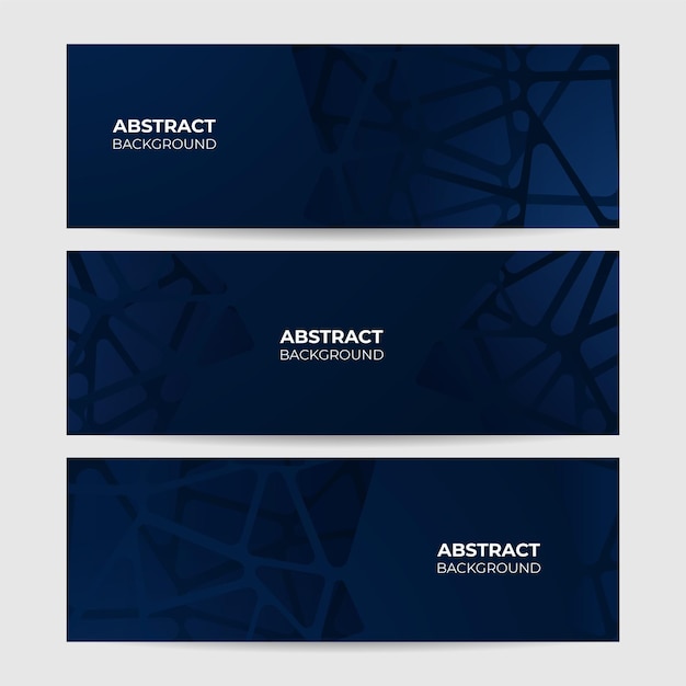 Scanalatura blu astratto geometrico ampio banner design sfondo